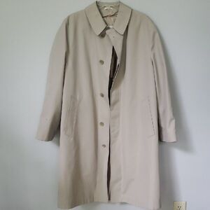 Oleg Cassini Classic Weather Ready Trench Coat Timeless Design Removable  Liner